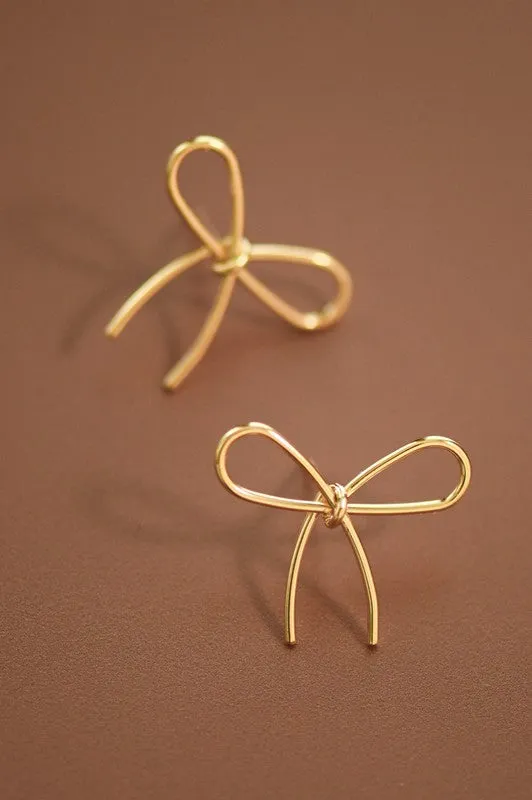 The Aurelia Bow Stud Earrings