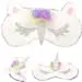 Unicorn Sleeping Mask, 4 Pack Soft Plush Blindfold Cute Unicorn Horn Sleep Mask, 4 Unicorn