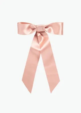 Virginia Bow Barrette -- Blush