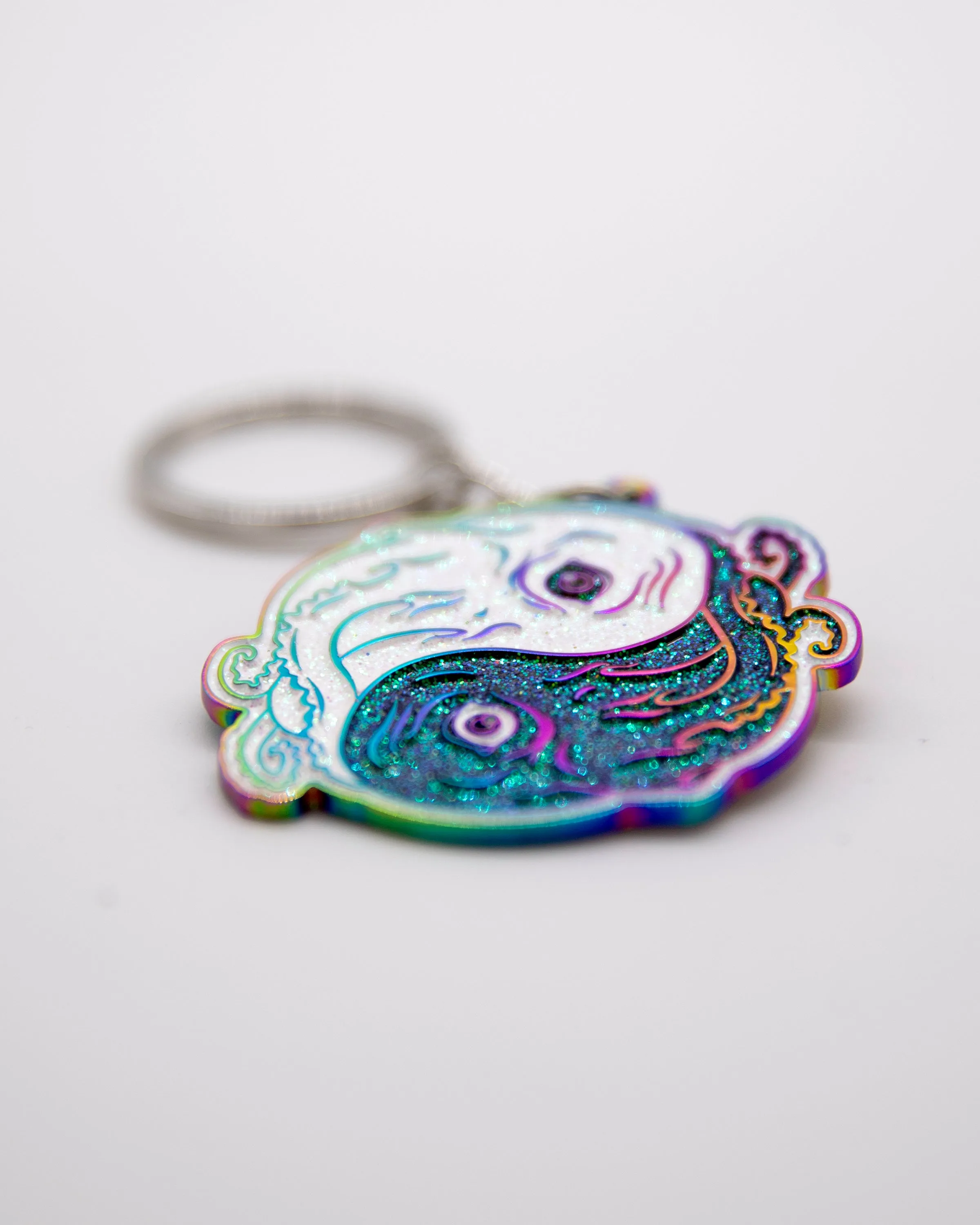 YIN YANG HOLO KEY RING